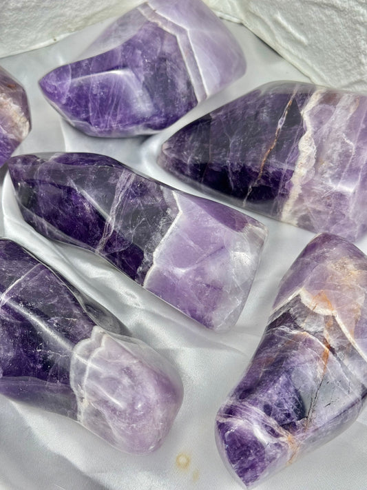 You pick! Chevron amethyst Freeform’s from Brazil