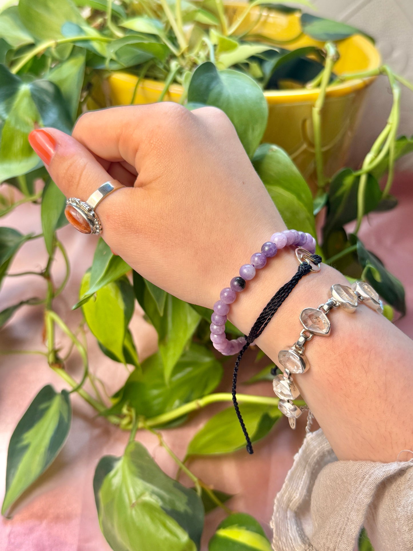 6MM Lepidolite bracelet