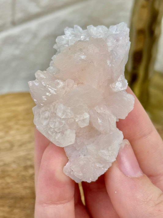 Peachy calcite from China