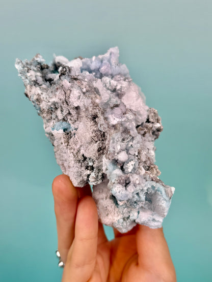 Incredible minty creedite specimen from Guizhou Province, China H