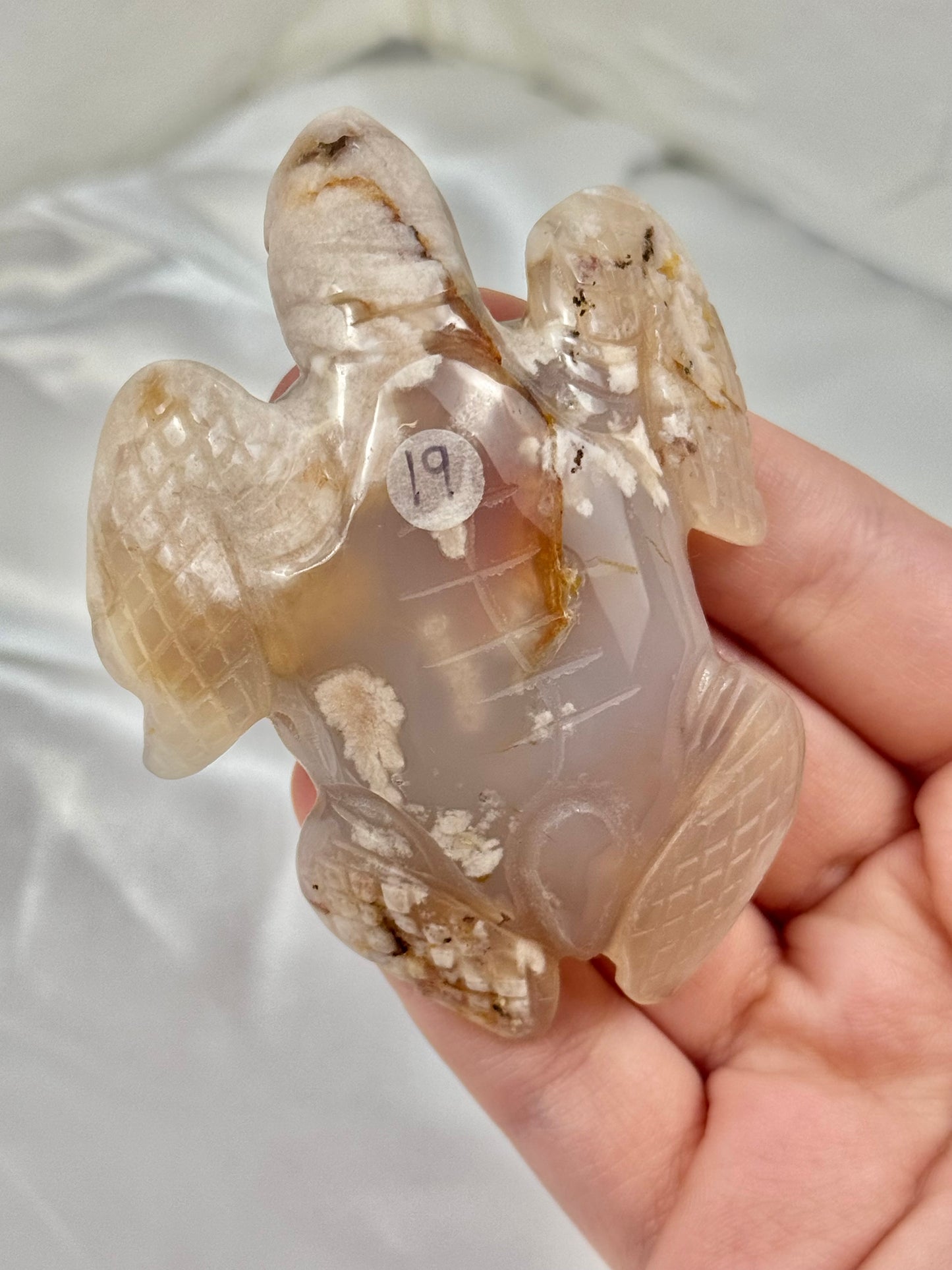 Flower agate sea turtle