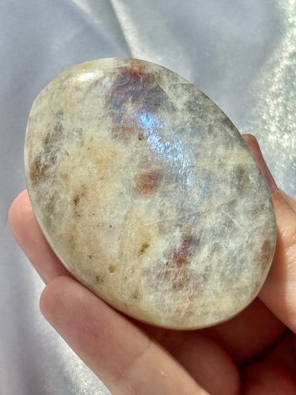 You pick! Belomorite palmstones (sunstone x moonstone)
