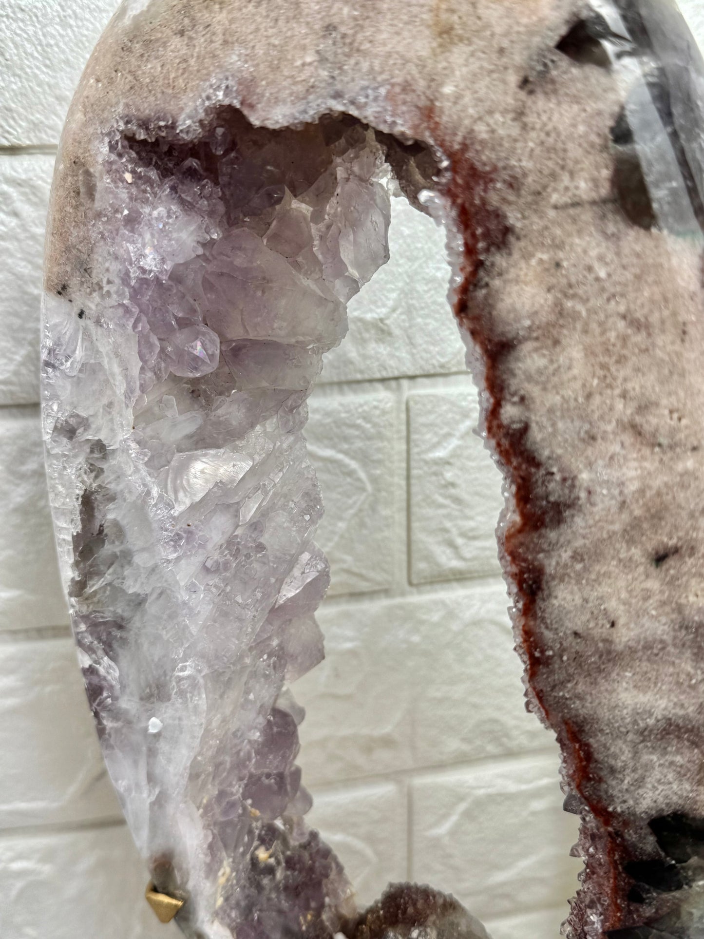 XL green/red/purple amethyst portal from Brazil