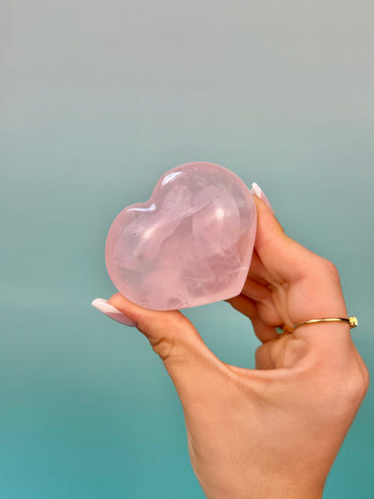 1 gemmy rose quartz heart