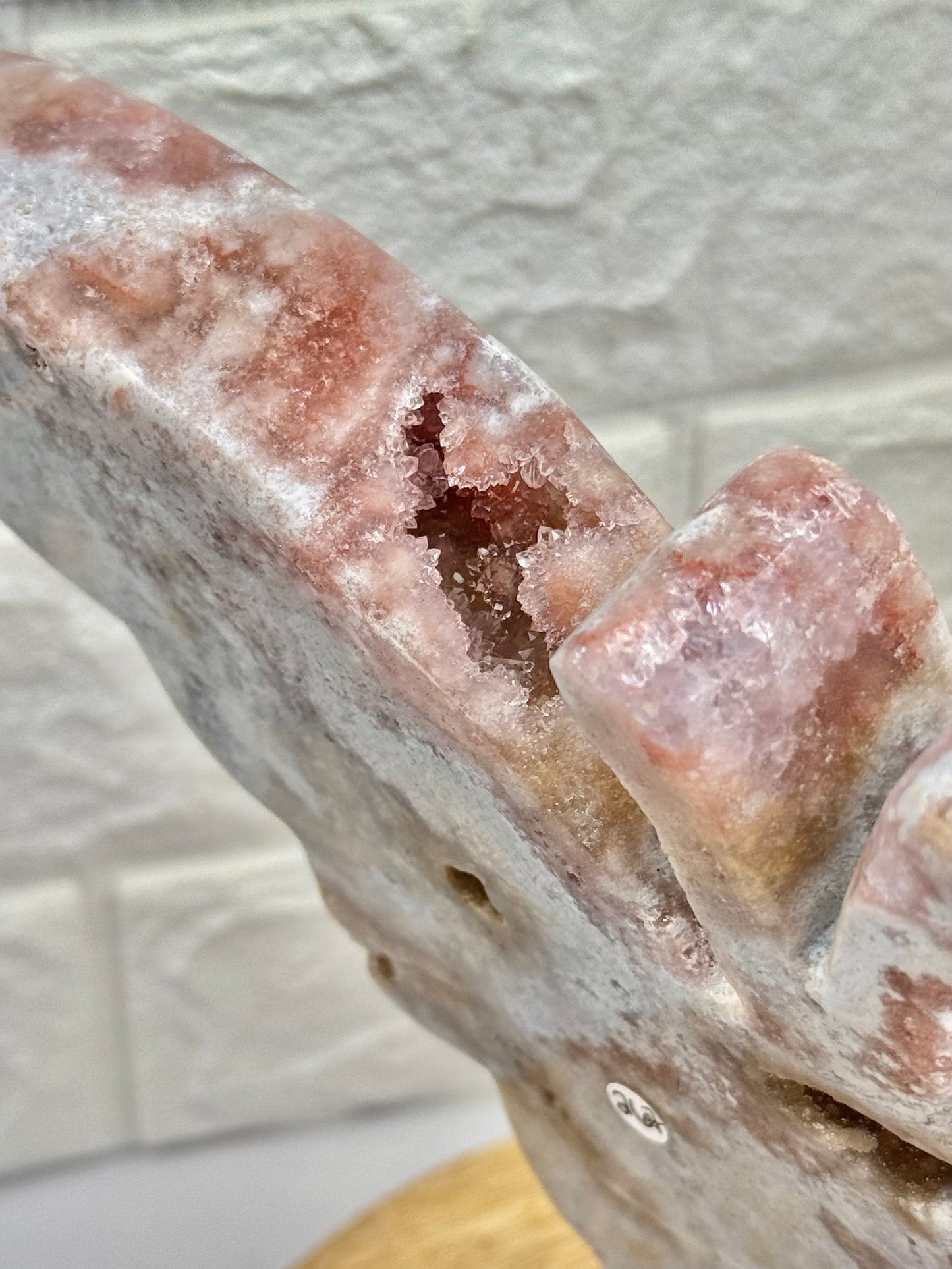 Absolutely gorgeous druzy pink amethyst butterfly on stand from Brazil
