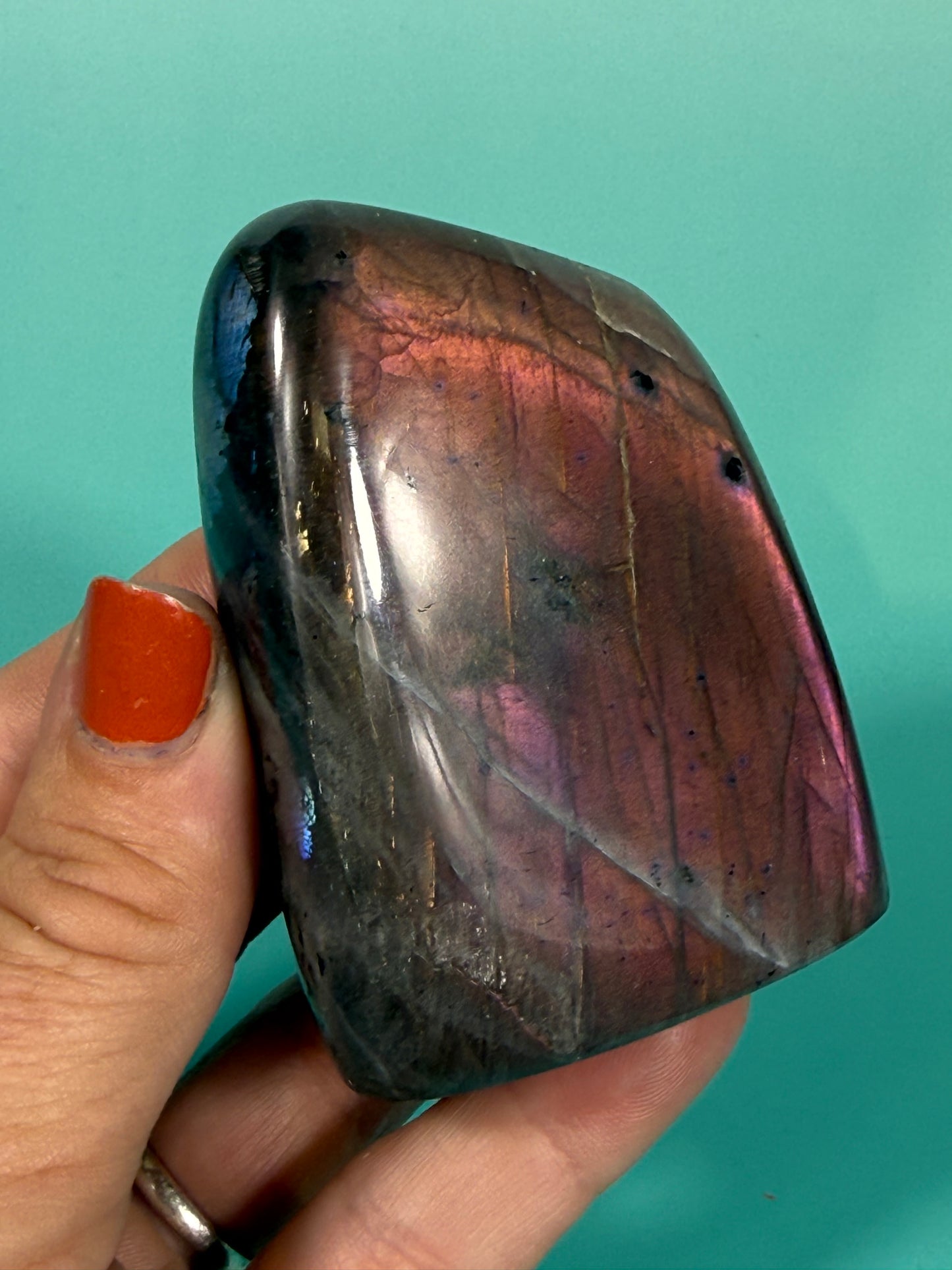 Purple flash Labradorite freeform V