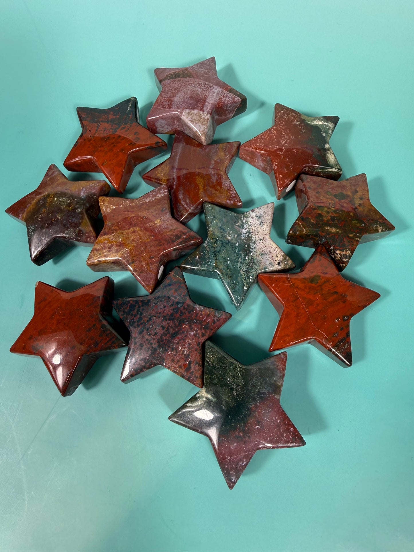 1 colorful sea jasper star