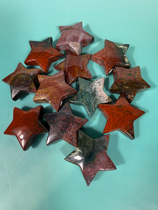 1 colorful sea jasper star