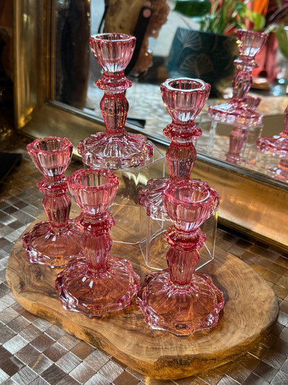 1 dark pink glass sphere holder (sphere not included)