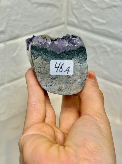 Juicy Uruguay amethyst with calcite A