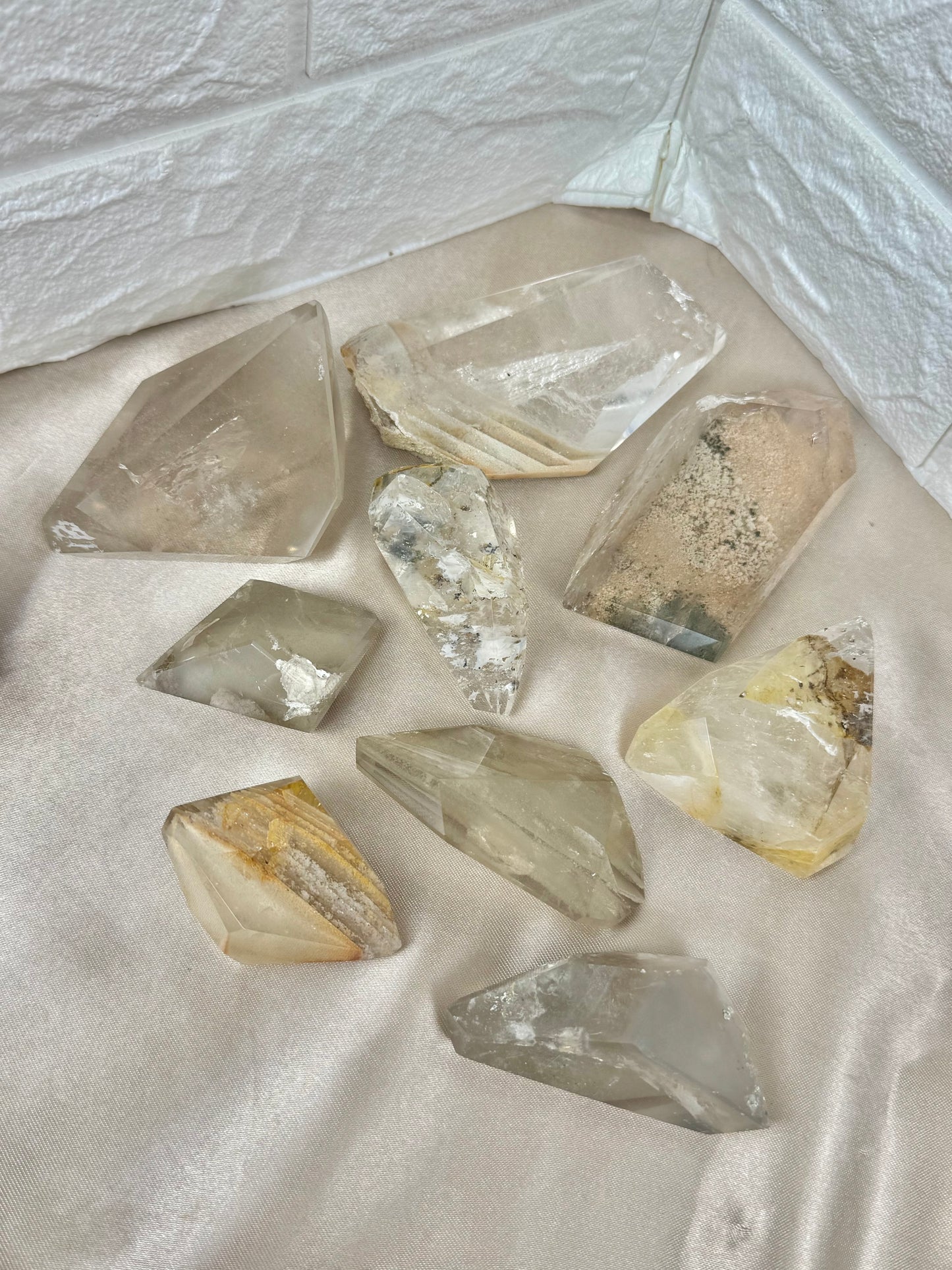 You pick! Inclusions quartz Freeform’s from Brazil