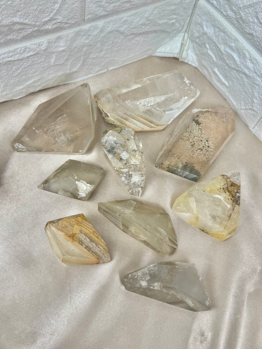 You pick! Inclusions quartz Freeform’s from Brazil