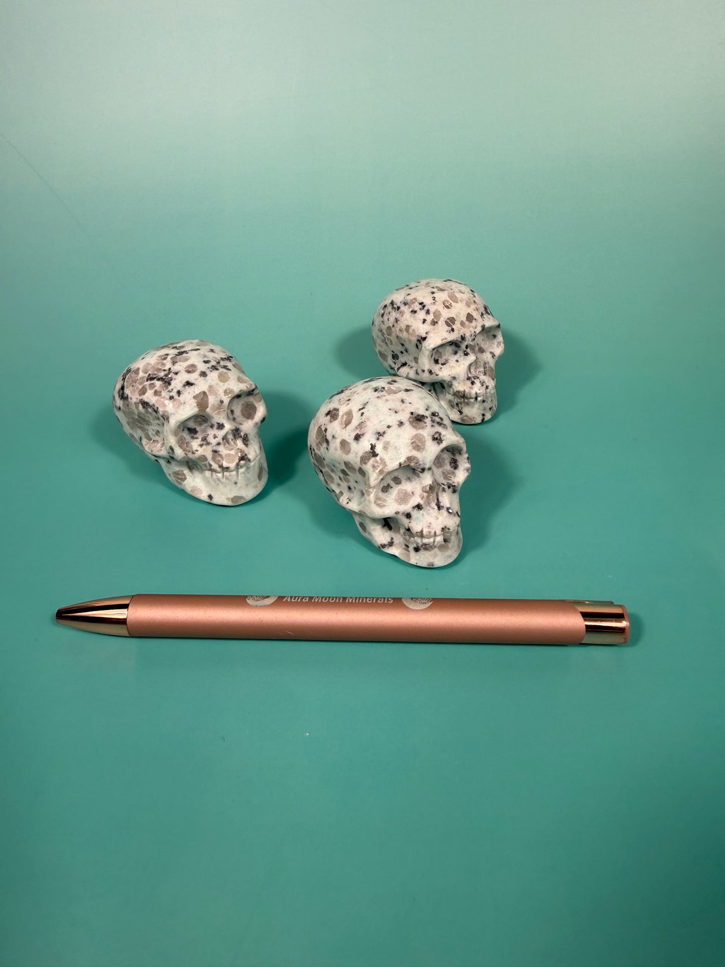 Kiwi jasper skull