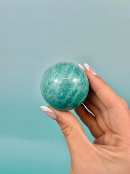 You pick! Beautiful amazonite spheres