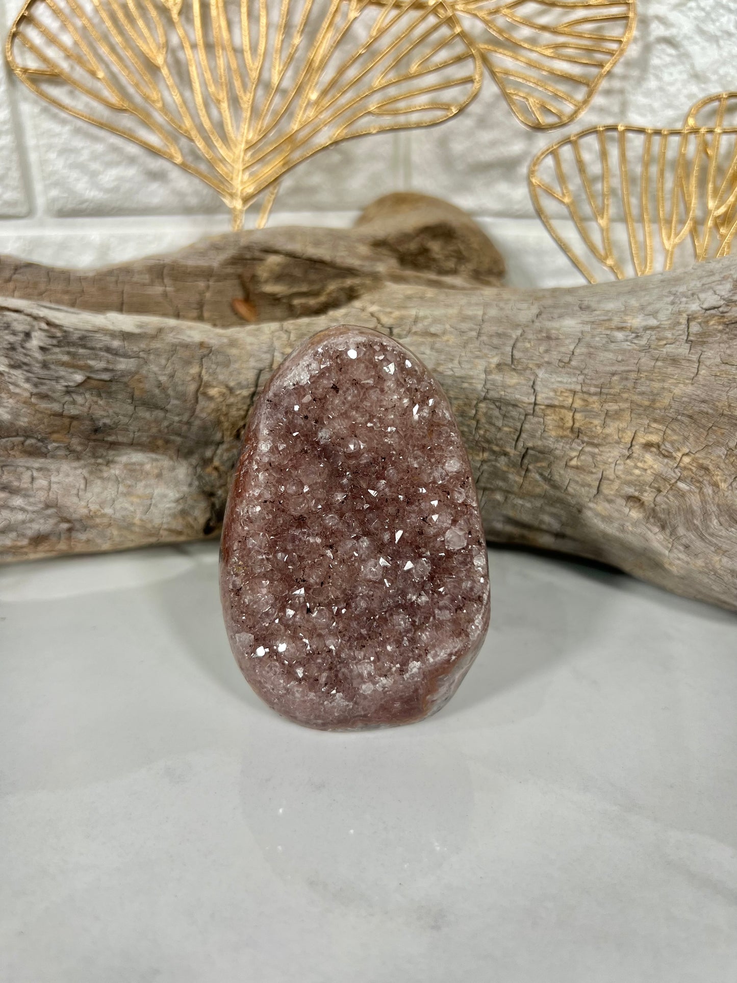 Small red/pink amethyst cutbase W