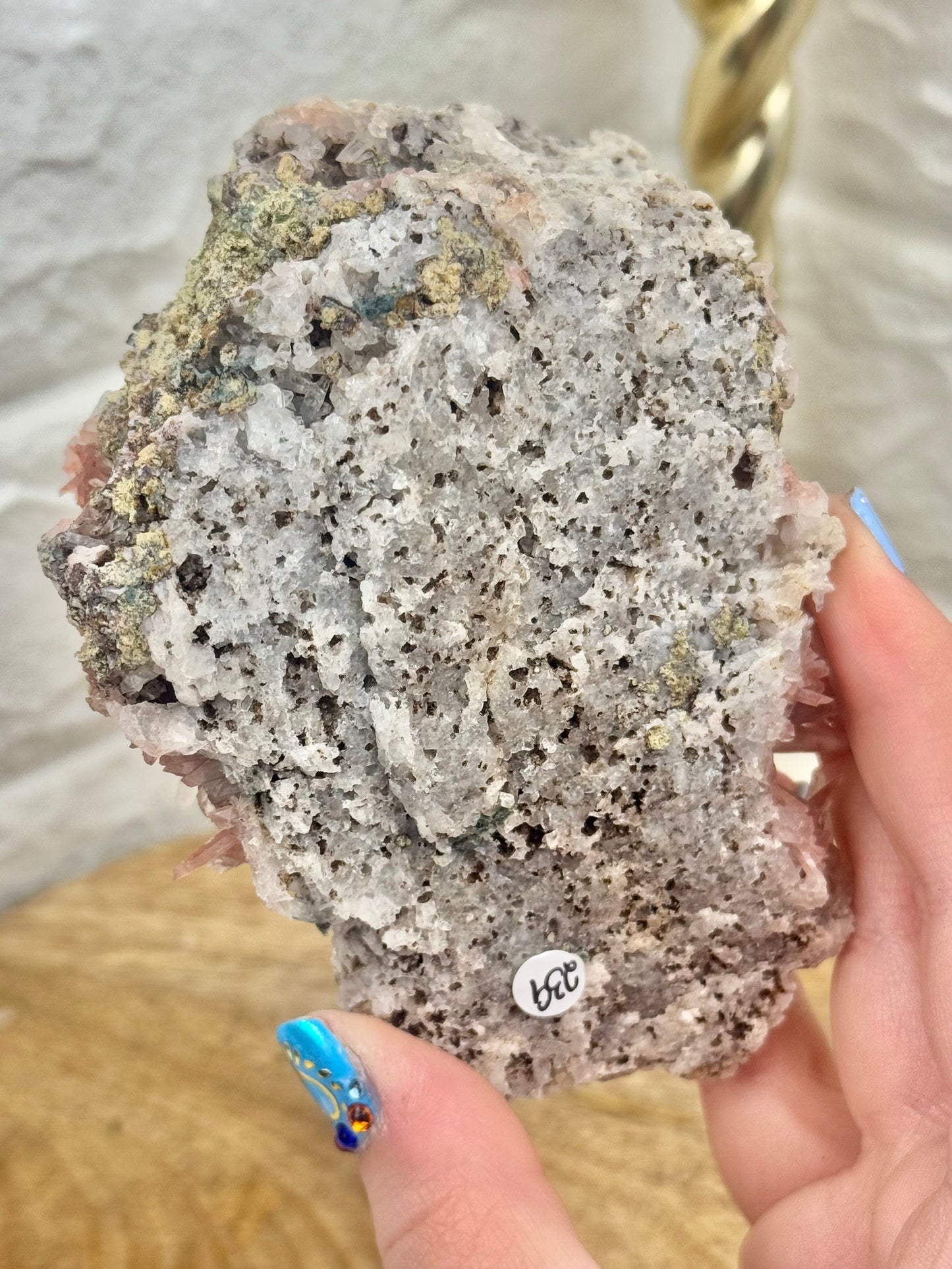 Insane Ferruginous quartz w/crystalized Epidote from the San Felipe Mine, in La Libertad, Peru