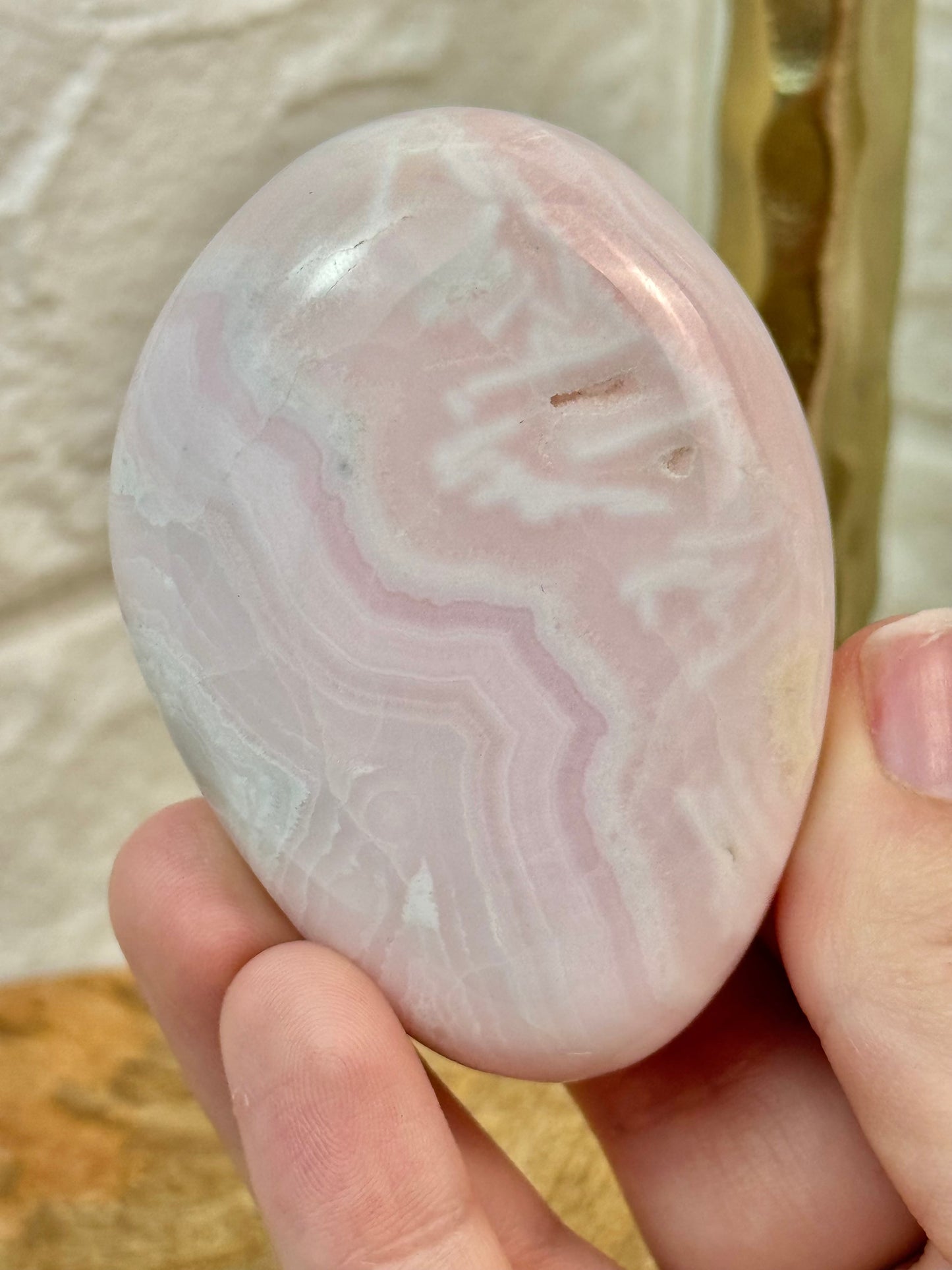 You pick! High quality pink mangano calcite Freeform’s from Peru