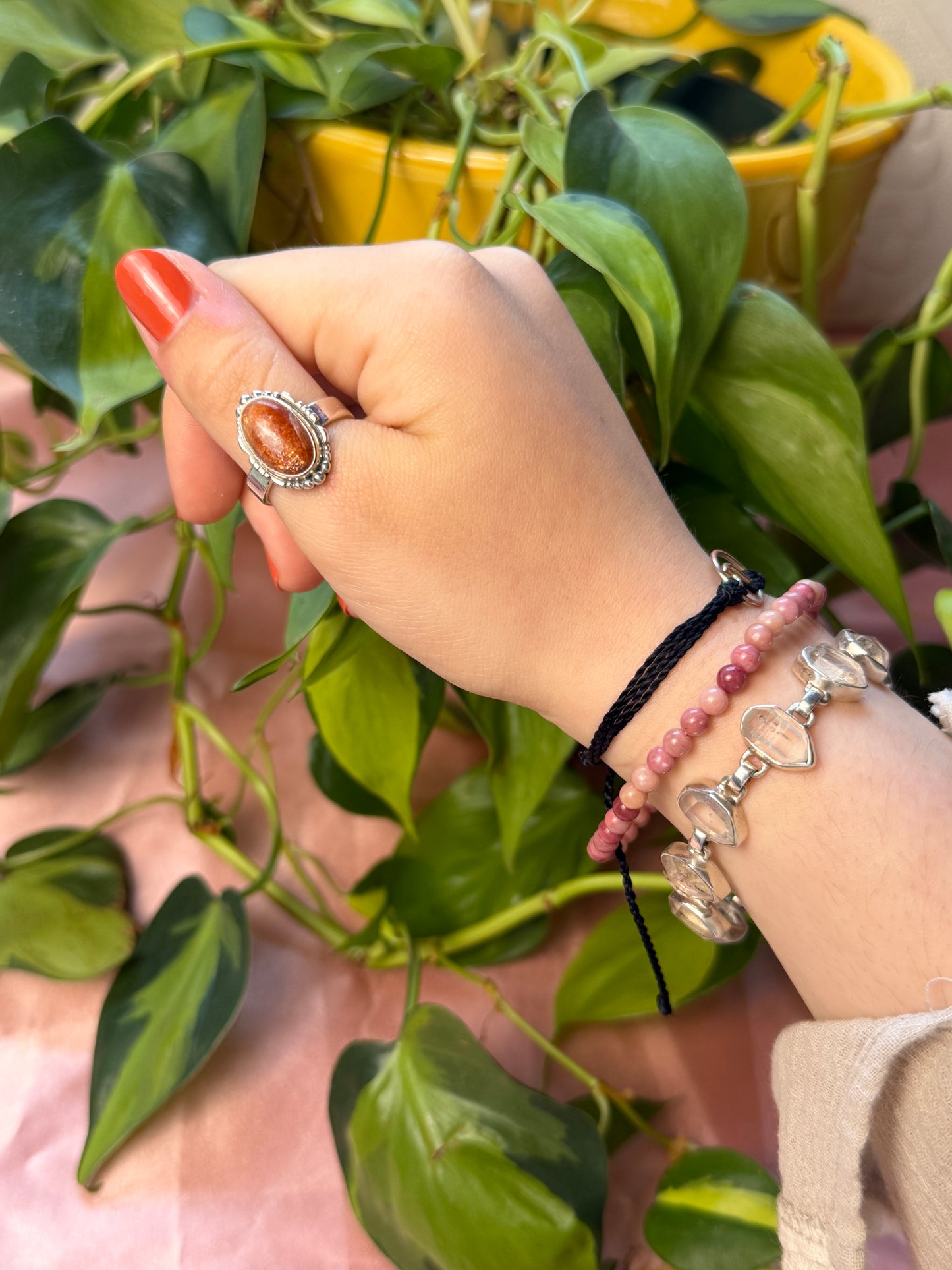 4MM Rhodonite bracelet
