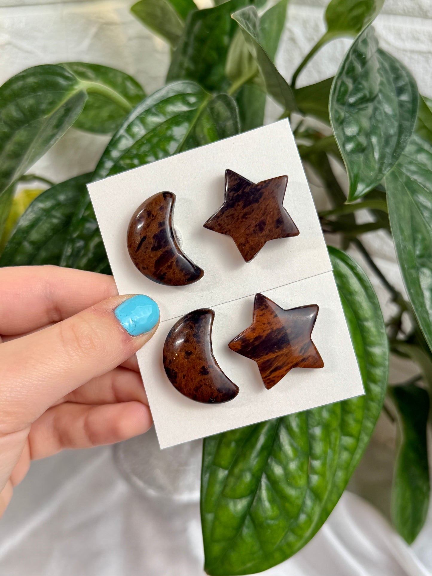 1 auramoon mahogany obsidian moon and star pack