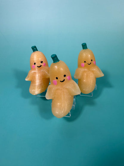 Orange calcite cute banana