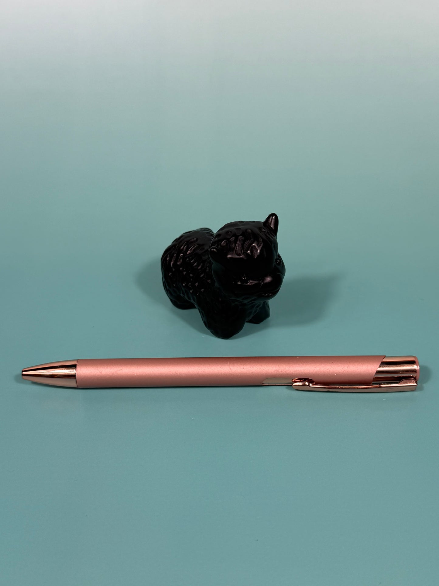 Black obsidian Highland cow