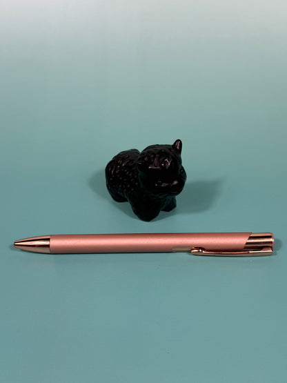 Black obsidian Highland cow