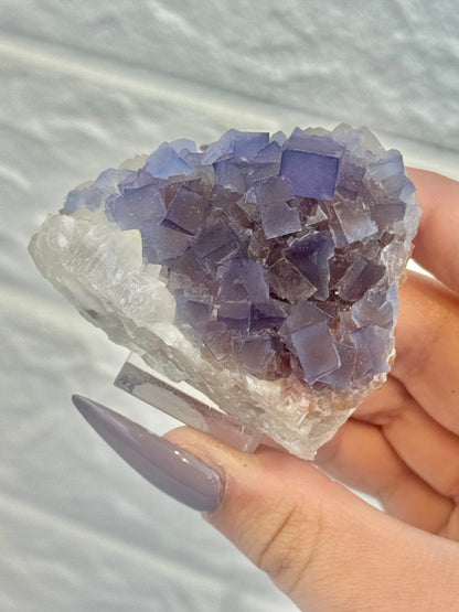 You pick! Blue fluorite x quartz from New Mexico