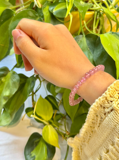 6MM Strawberry Quartz bracelet