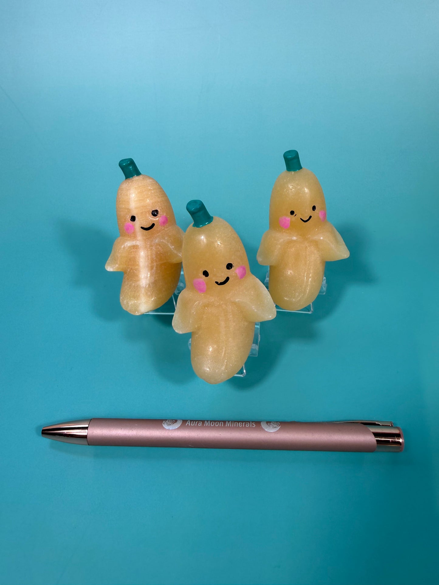 Orange calcite cute banana