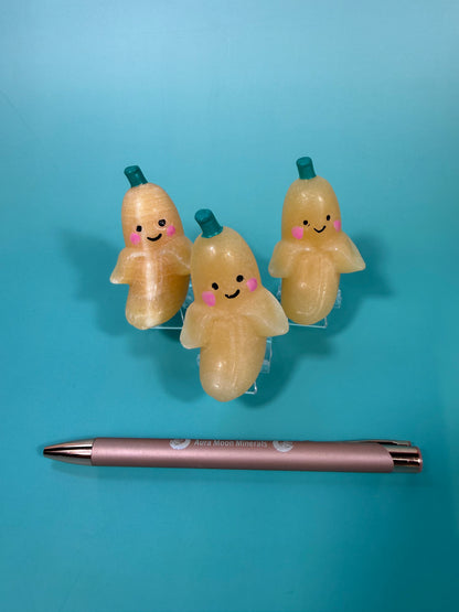 Orange calcite cute banana