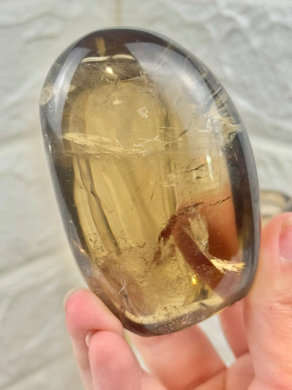 You pick! High grade smoky quartz Freeform’s