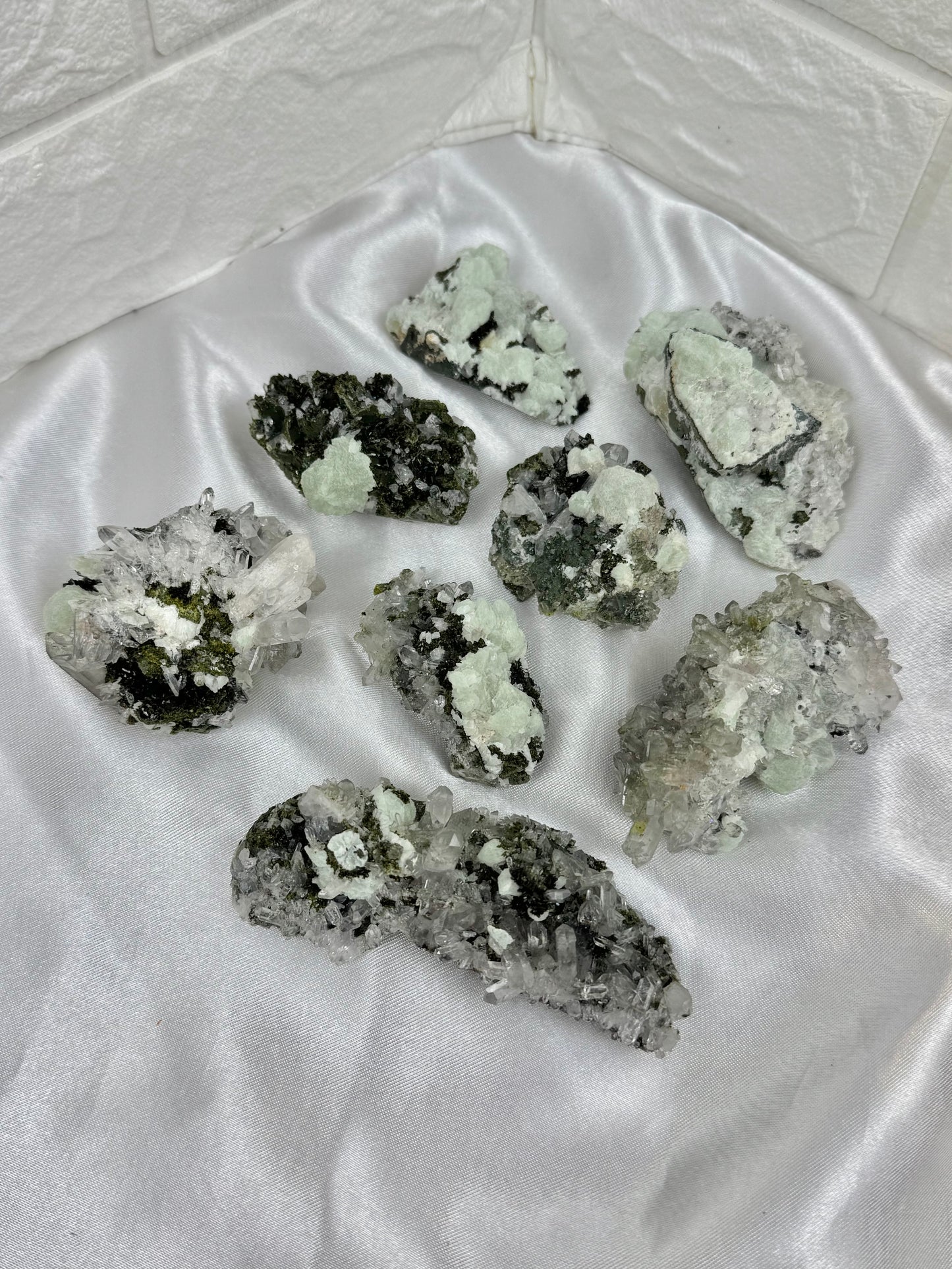 You pick! Prehnite, epidote, x quartz specimens from Sichuan Province, China