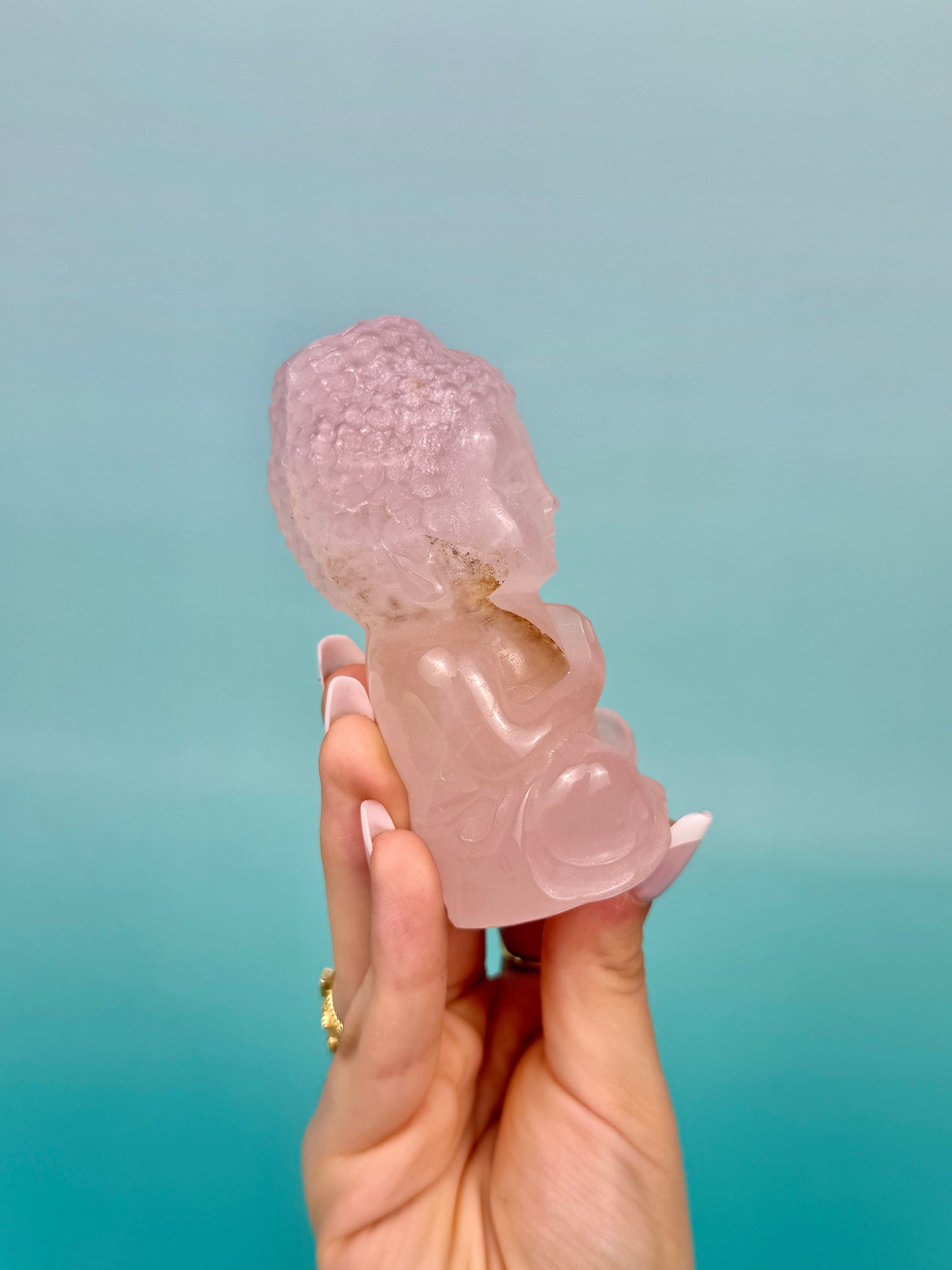 Rose quartz Buddha