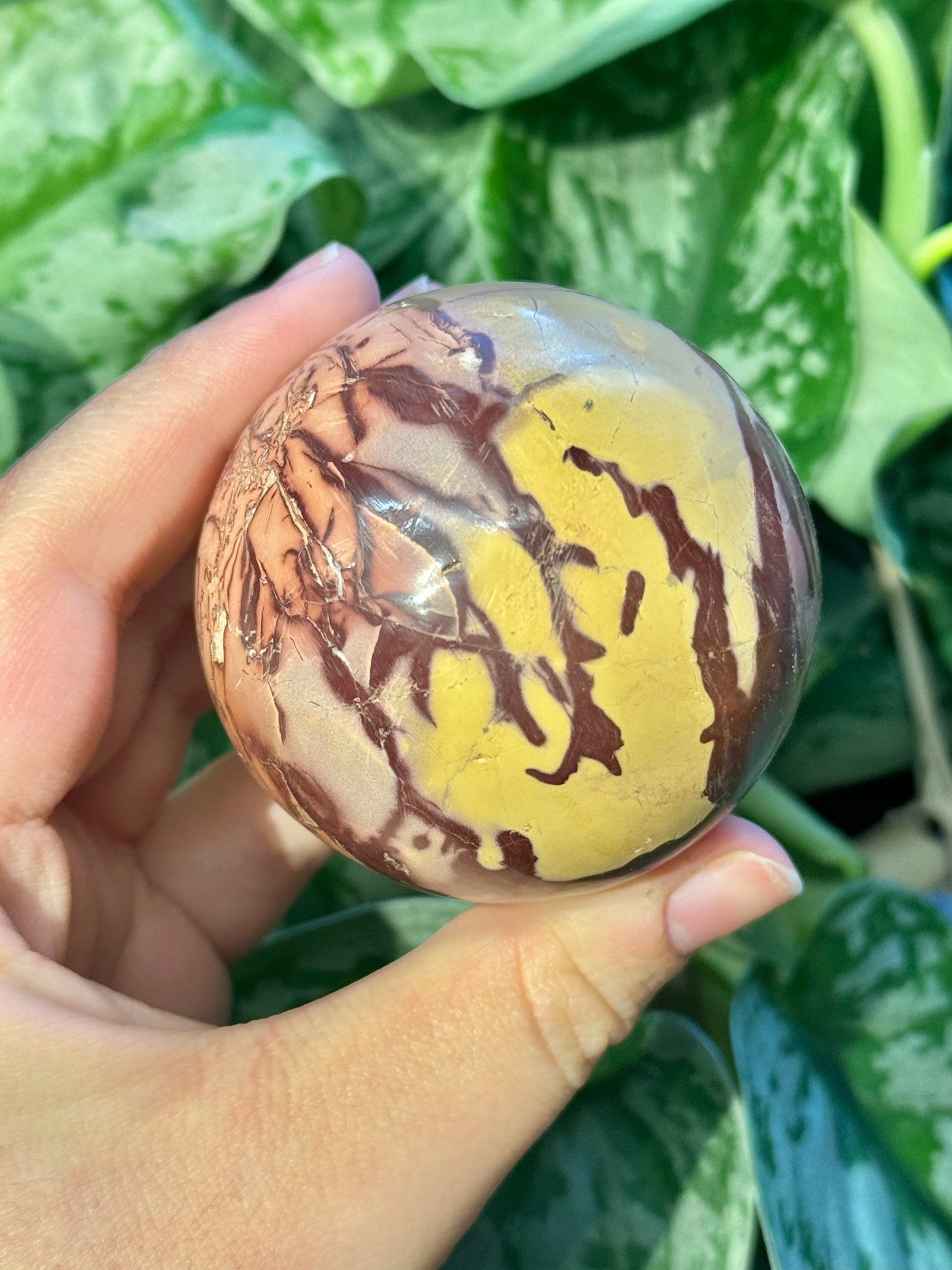 1 intuitive Moroccan mookaite sphere