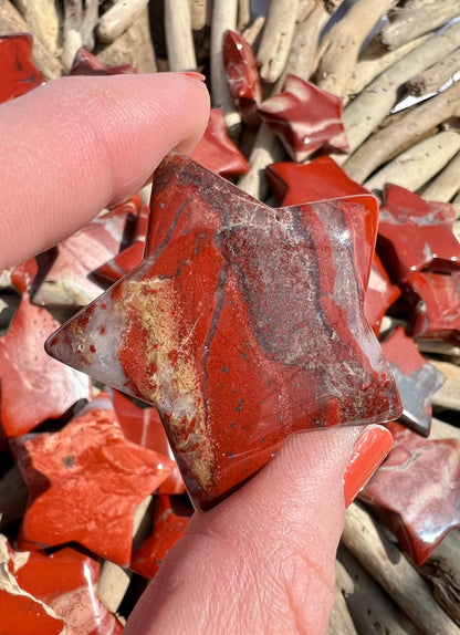 1 stunning red jasper star