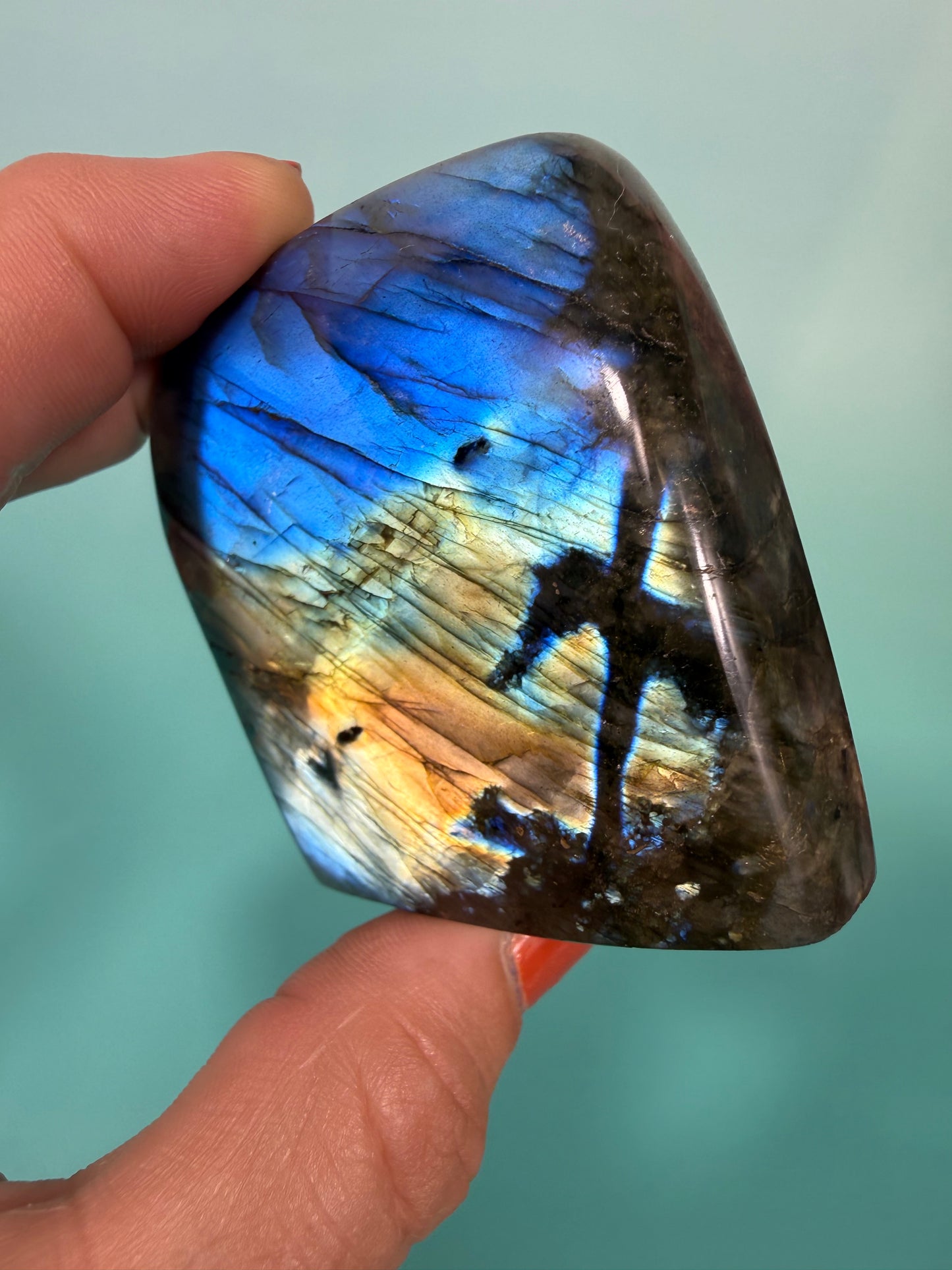 Electric blue labradorite Freeform W