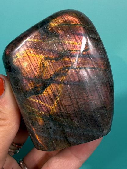 Fire flash labradorite Freeform O
