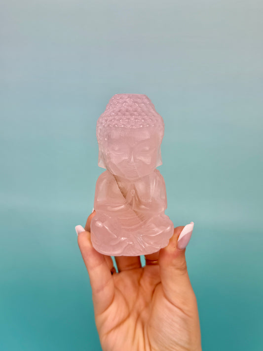 Rose quartz Buddha