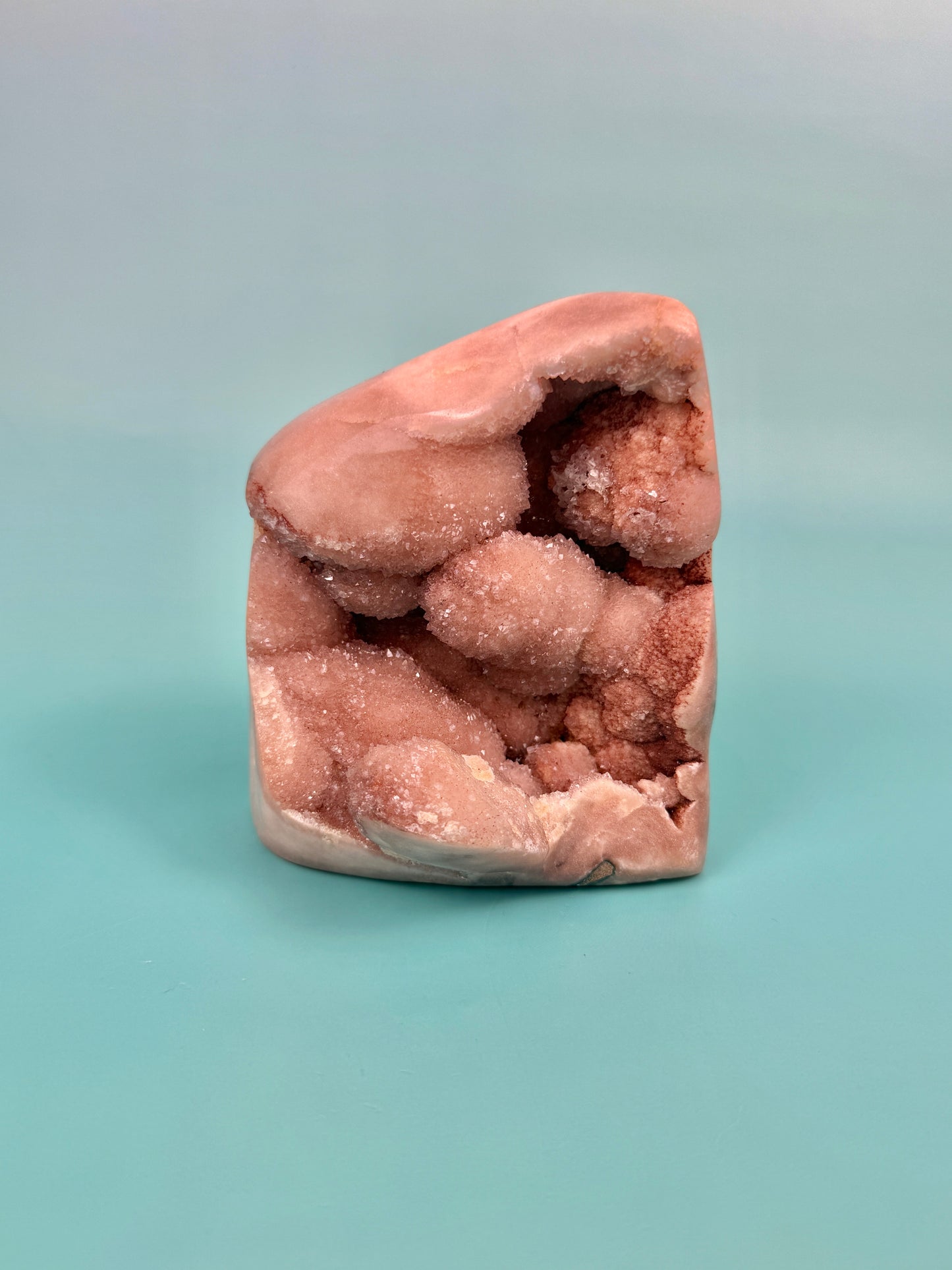 Beautiful velvety pink amethyst Freeform from Brazil