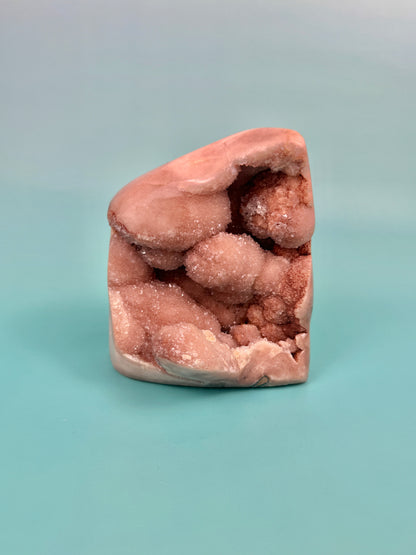 Beautiful velvety pink amethyst Freeform from Brazil