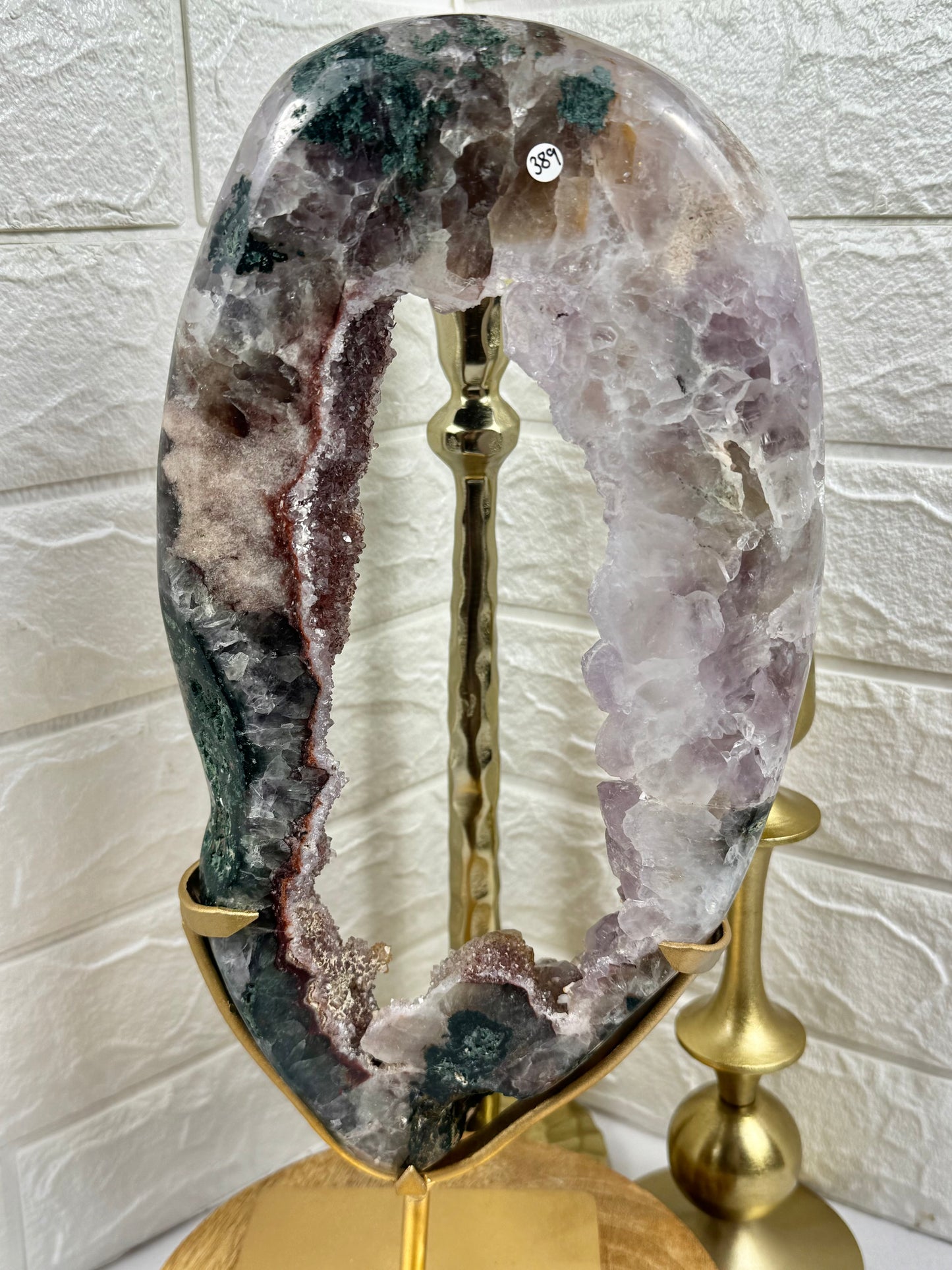 XL green/red/purple amethyst portal from Brazil