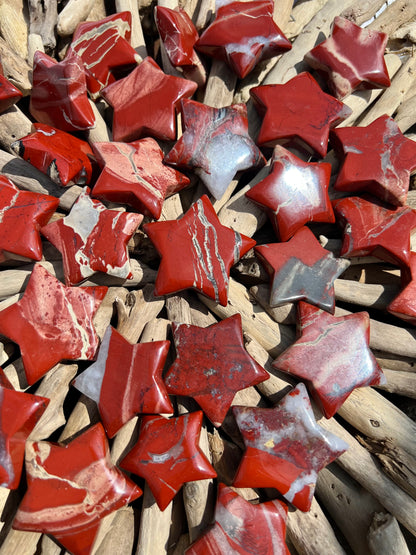 1 stunning red jasper star