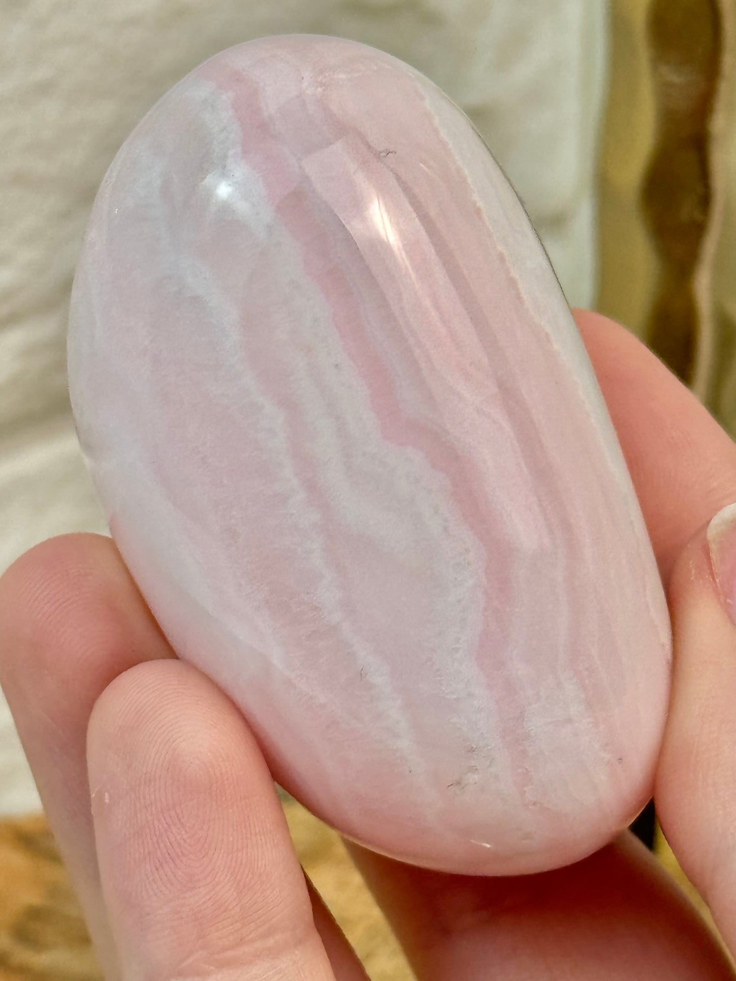 You pick! High quality pink mangano calcite Freeform’s from Peru