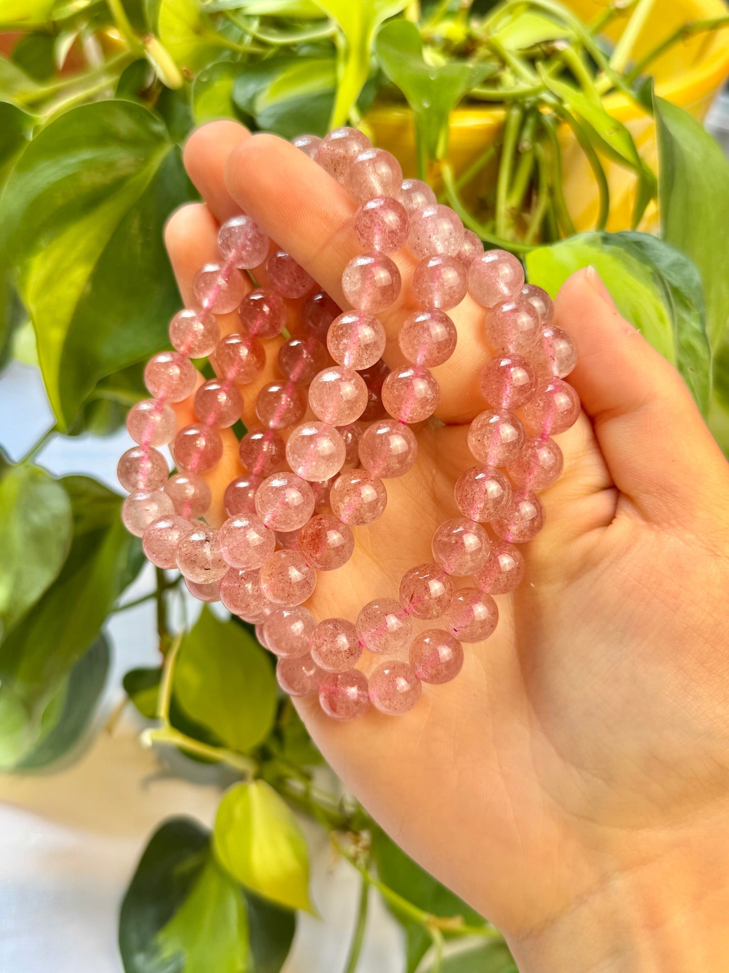 10MM Strawberry Quartz bracelet