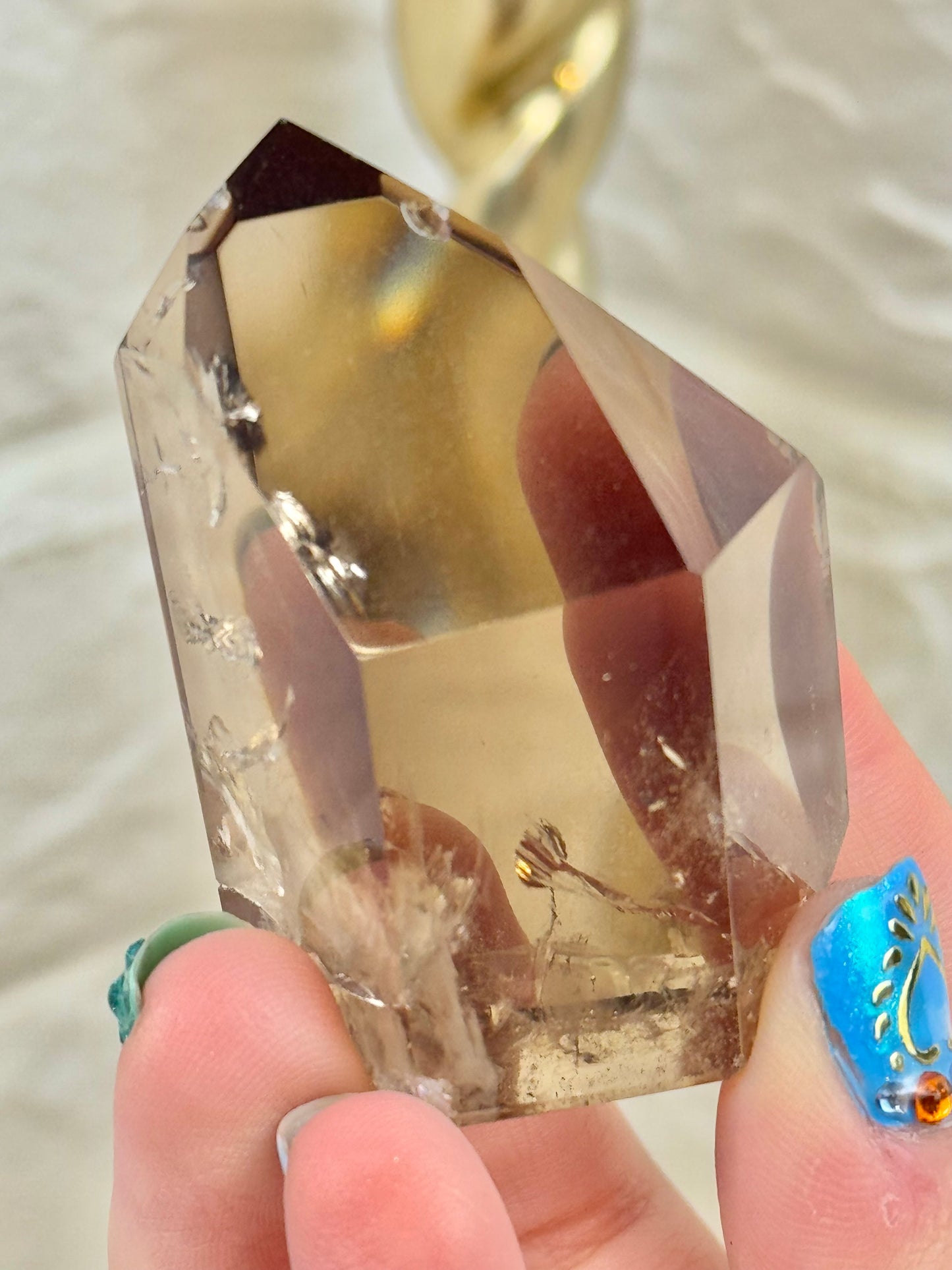 You pick! High quality natural Brazilian smoky quartz towers