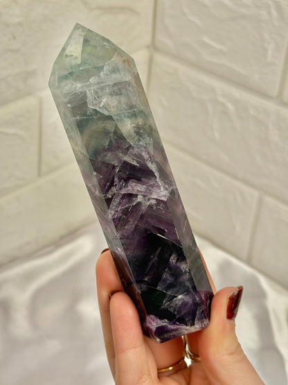 You pick! Stunning Purple x green fluorite towers from Mexico