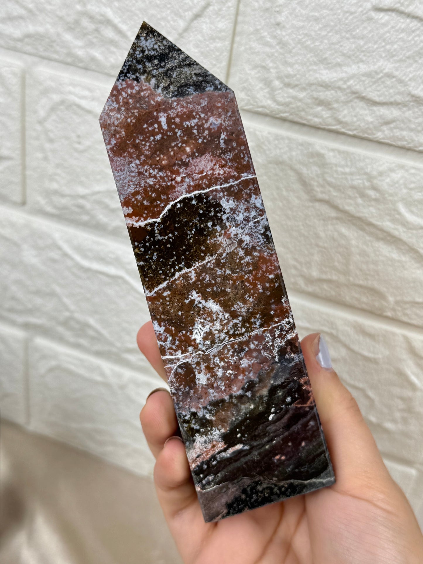 You pick! “Berry” sea jasper towers from Madagascar
