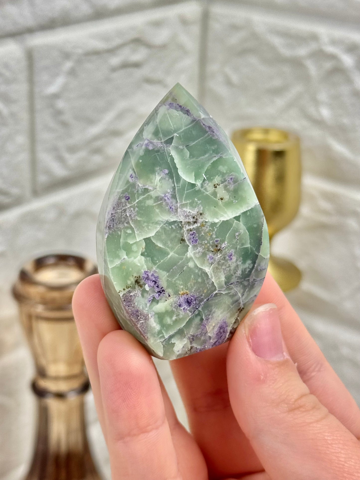 You pick! Bolivianite flames (serpentine and fluorite)