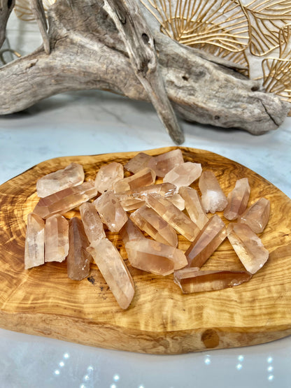 1 SM pink lemurian quartz point from Brazil