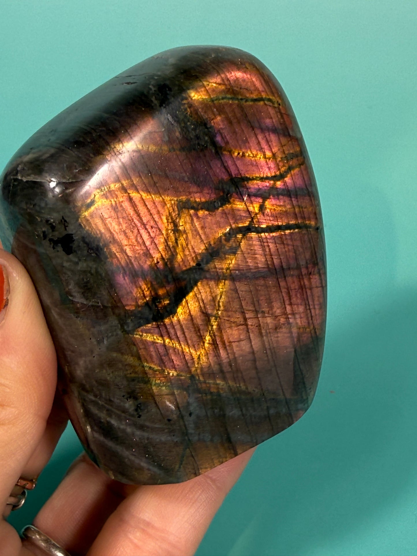 Fire flash labradorite Freeform O